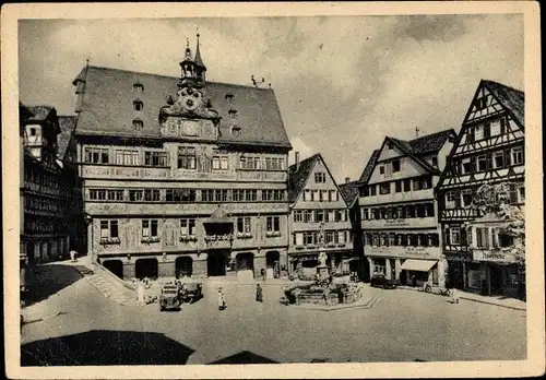 Ak Tübingen am Neckar, Marktplatz, Apotheke