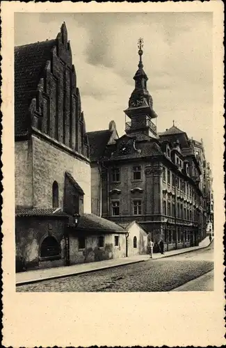 Ak Praha Prag, Altneu Synagoge, ehemaliges Ghetto