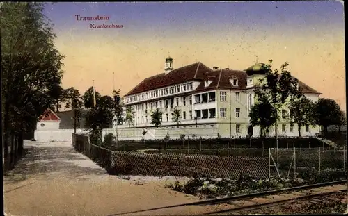 Ak Traunstein in Oberbayern, Krankenhaus