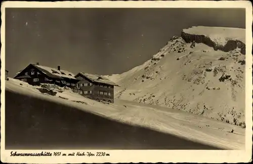 Ak Schwarzwasserhütte, Hoch Ifen, Schnee