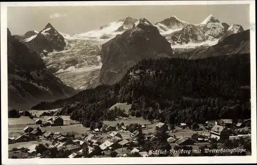 Ak Hohfluh Hasliberg Kt. Bern Schweiz, Wetterhorngruppe