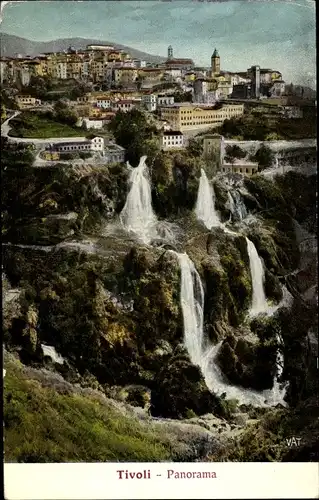Ak Tivoli Lazio, Panorama, Wasserfälle