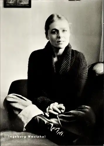 Ak Schauspielerin Ingeborg Westphal, Portrait