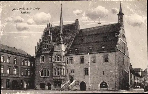 Ak Neustadt an der Orla, Rathaus