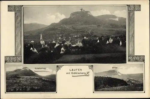 Ak Laufen an der Eyach Albstadt in Baden Württemberg, Schalksburg, Böllat