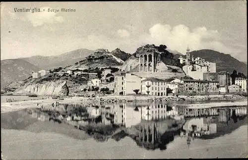 Ak Ventimiglia Liguria, Borgo Marina