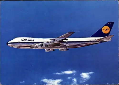 Ak Boeing Jet 747, Lufthansa, Passagierflugzeug