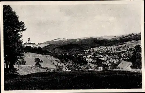 Ak Náchod Reg. Königgrätz, Panorama vom Ort