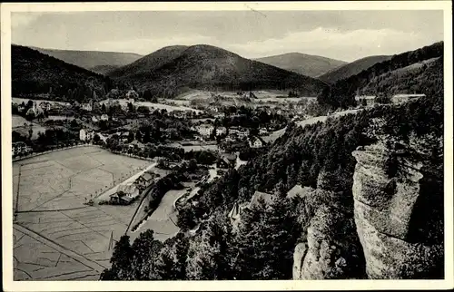 Ak Bad Herrenalb im Schwarzwald, Blick vom Falkenstein