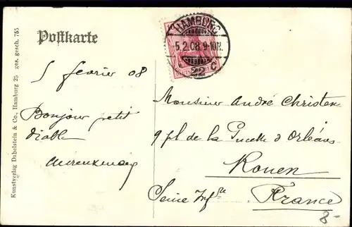 Passepartout Ak Hamburg, Hafen, Segelschiffe