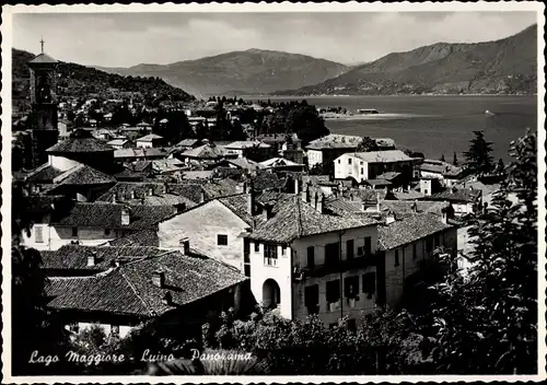 Ak Luino Lago Maggiore Lombardia, Panorama