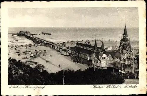 Ak Ostseebad Heringsdorf auf Usedom, Kaiser Wilhelm Brücke