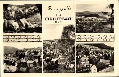 Ak Stützerbach in Thüringen, Panorama vom Ort, Blick über die Dächer der Stadt
