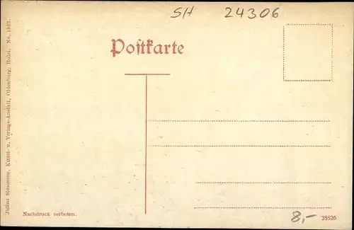 Ak Plön Schleswig Holstein, Prinzenhaus, Kaiserin Auguste Victoria Gymnasium, Schlossgarten, Wappen