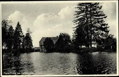 Ak Neumünster in Schleswig Holstein, Papiermühle