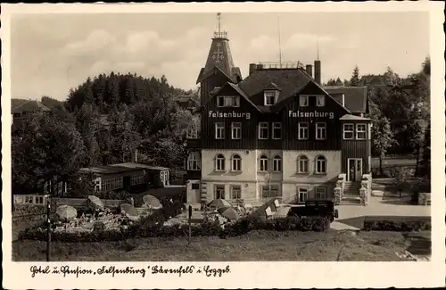 Ak Bärenfels Altenberg im Erzgebirge, Hotel Felsenburg, Max Marx