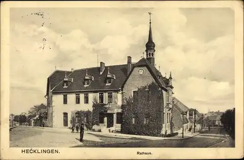 Ak Hecklingen im Salzlandkreis, Rathaus