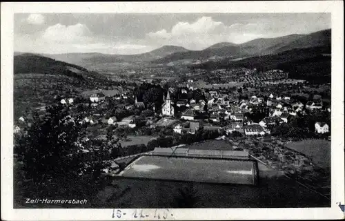 Ak Zell Harmersbach BW, Panorama vom Ort