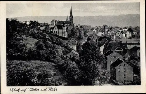 Ak Wetter an der Ruhr im Ennepe Ruhr Kreis, Teilansicht vom Ort