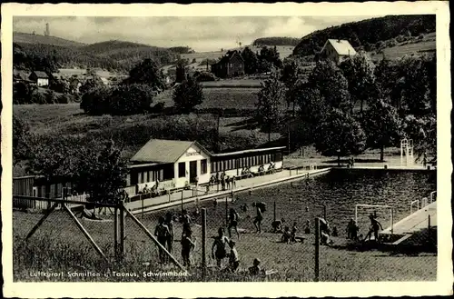 Ak Schmitten im Taunus Hessen, Schwimmbad