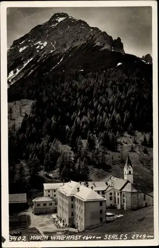 Ak Mühlbachl in Tirol, Maria Waldrast m. Serles