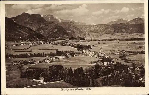 Ak Großgmain in Salzburg, Panorama, Berge