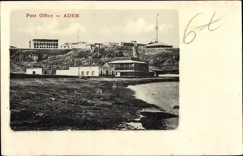 Ak Aden Jemen, Post Office, exterior view, buildings