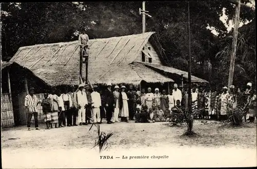 Ak Ynda Französisch Kongo, La première chapelle, Mission