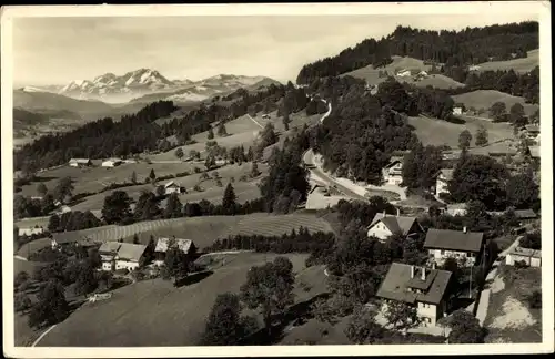 Ak Oberstaufen im Oberallgäu, Weißachtal, Deutsche Alpenstraße, Säntisgruppe