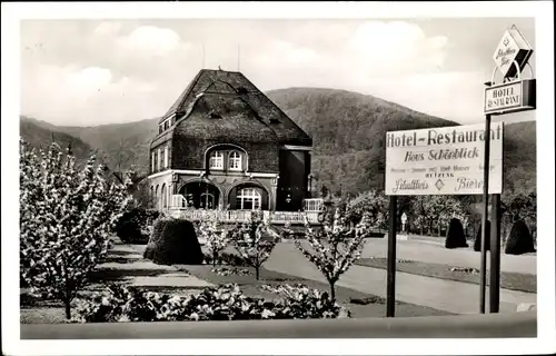 Ak Namedy Andernach am Rhein, Hotel Restaurant Haus Schönblick