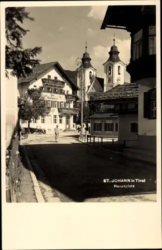 Ak St. Johann in Tirol, Hauptplatz