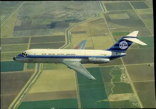 Ak Passagierflugzeug, KLM, Douglas DC 9