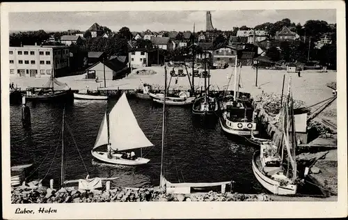 Ak Laboe in Schleswig Holstein, Hafen, Boote