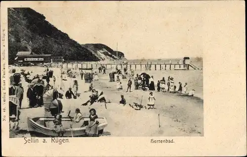 Ak Ostseebad Sellin auf Rügen, Herrenbad