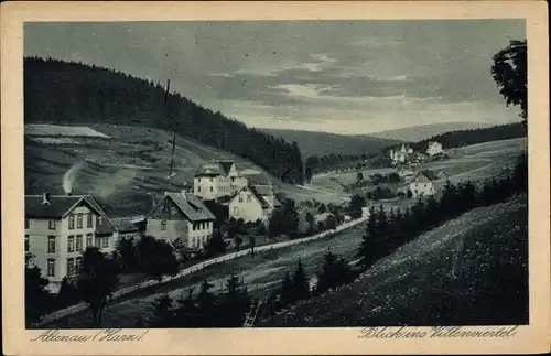 Ak Altenau Clausthal Zellerfeld im Oberharz, Villenviertel, Wald
