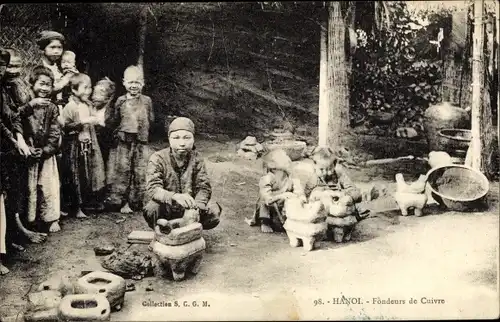 Ak Hanoi Tonkin Vietnam, Fondeurs de Cuivre