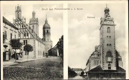 Ak Fürstenwalde an der Spree, Rathaus