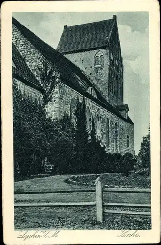 Ak Lychen in der Uckermark, Kirche