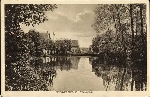 Ak Melle in Niedersachsen, Elsebrücke