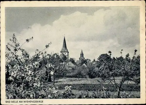 Ak Melle in Niedersachsen, Wiehengebirge, Teilansicht der Stadt