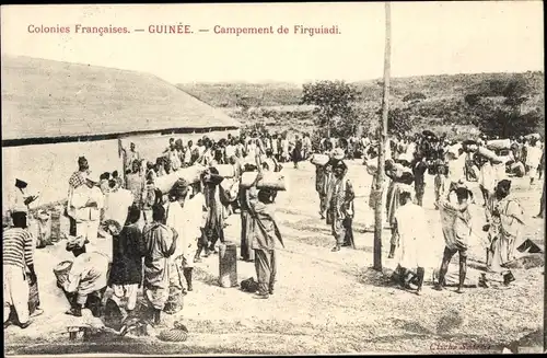 Ak Guinea, Campement de Firguiadi, gens indigènes