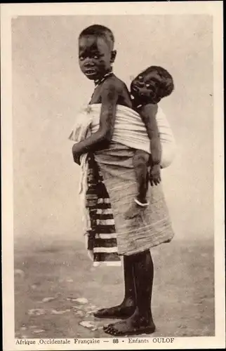 Ak Afrique Occidentale française, AOF, Enfants Oulof