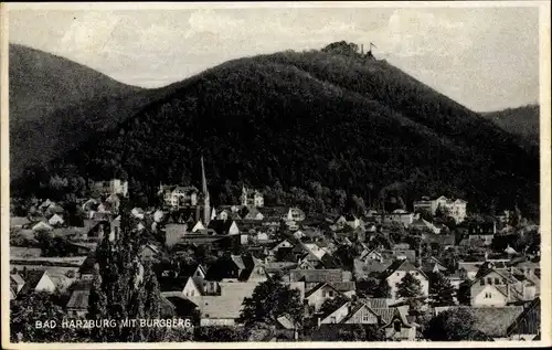 Ak Bad Harzburg in Niedersachsen, Ort mit Burgberg