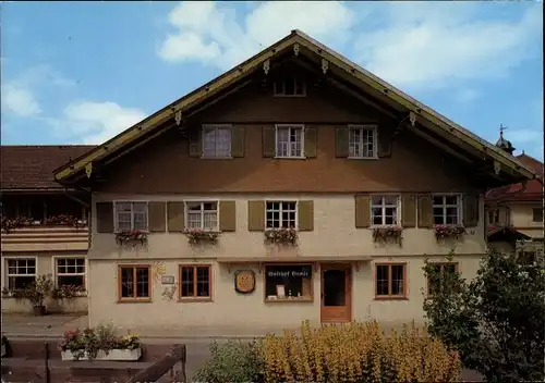 Ak Oberstaufen im Oberallgäu, Gasthof Pension Zur Gemse