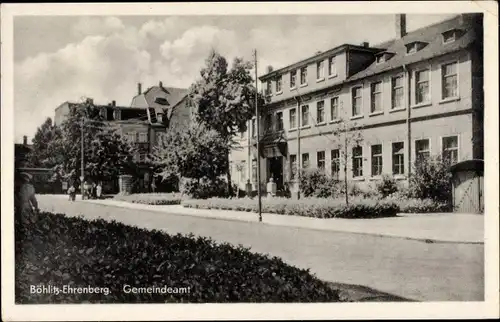 Ak Böhlitz Ehrenberg Leipzig in Sachsen, Gemeindeamt