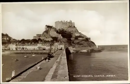 Ak Gorey Saint Martin Jersey Kanalinseln, Mont Orgueil Castle