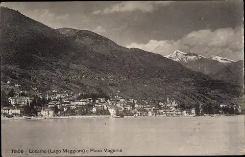 Ak Locarno Kt. Tessin Schweiz, Pizzo Vogorno, Landschaftspanorama