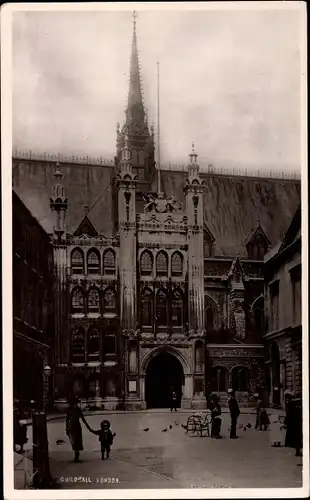 Ak London, Guildhall, Frontfassade 