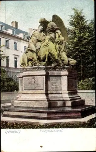 Ak Hamburg Mitte Altstadt, Kriegerdenkmal 