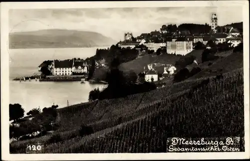 Ak Meersburg am Bodensee Baden Württemberg, Gesamtansicht